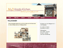 Tablet Screenshot of md-kreativ-kuechen.de